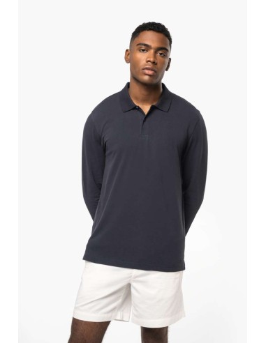KAR-K2027-MEN’S ORGANIC 180 PIQUÉ POLO SHIRT LONG SLEEVES